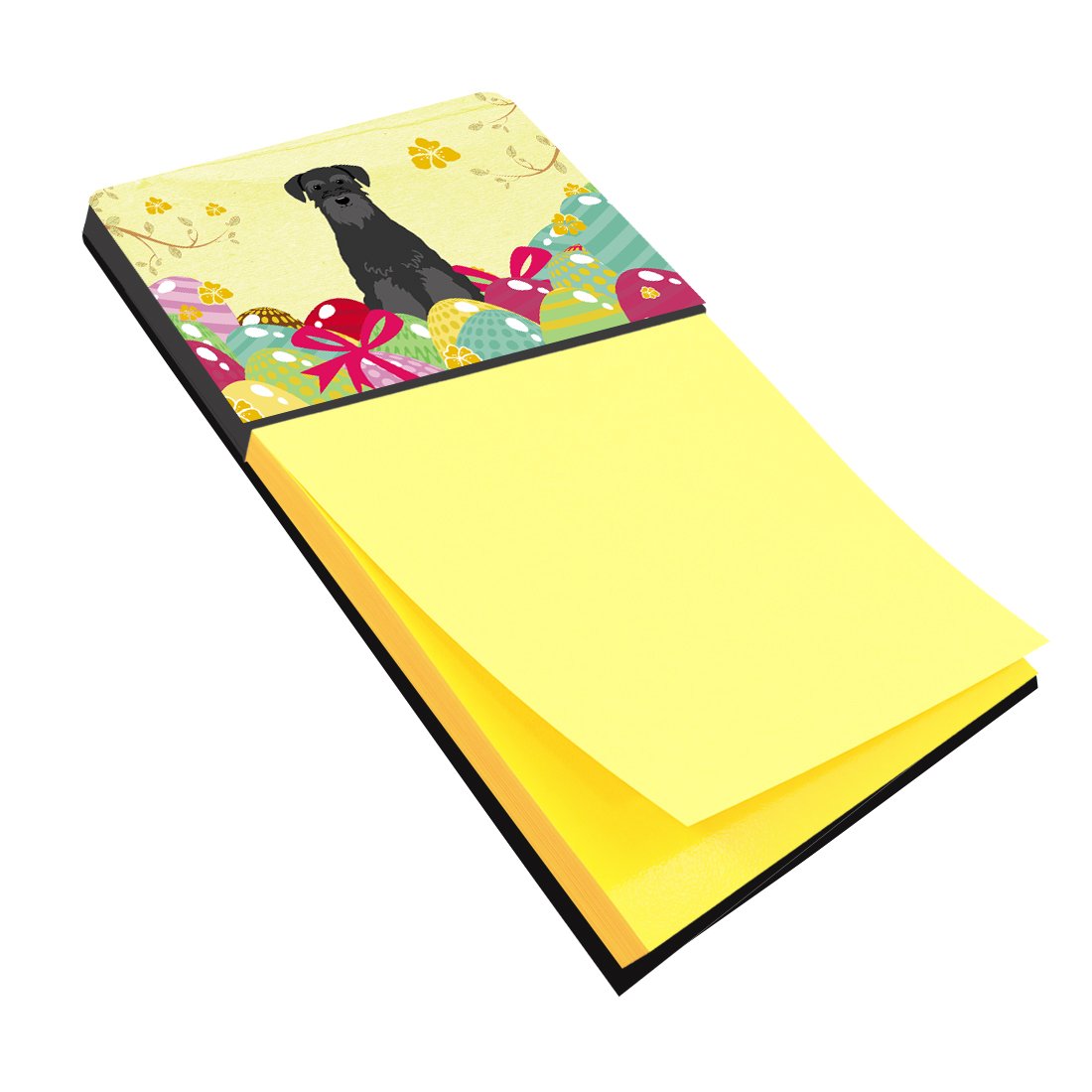 Easter Eggs Standard Schnauzer Black Sticky Note Holder BB6032SN by Caroline&#39;s Treasures