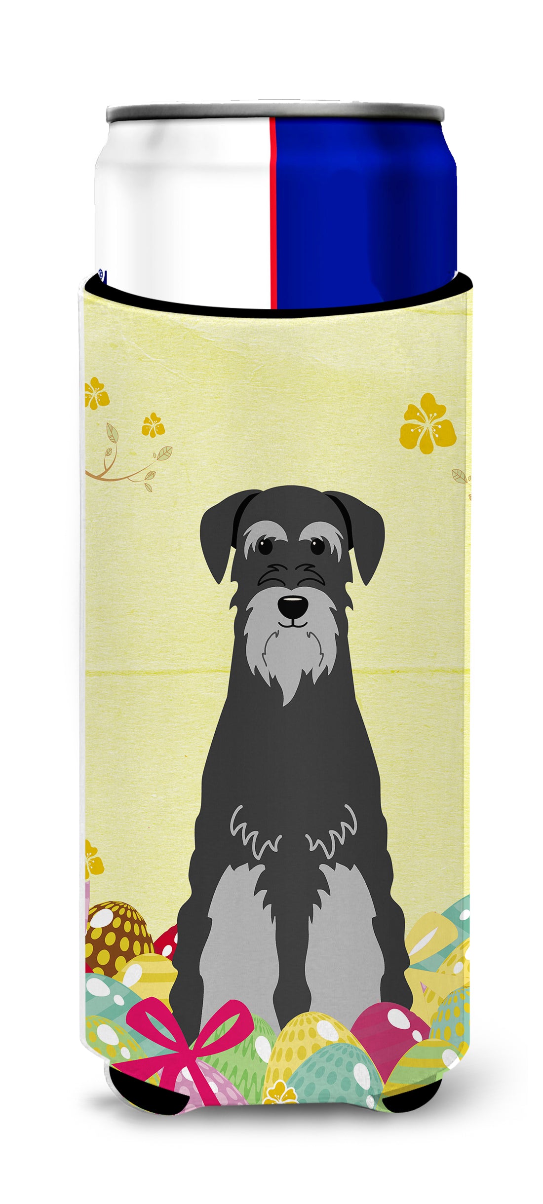 Easter Eggs Standard Schnauzer Black Grey  Ultra Hugger for slim cans BB6034MUK  the-store.com.