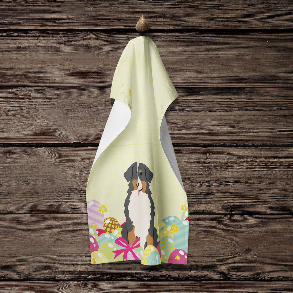 Easter Eggs Bernese Mountain Dog Kitchen Towel BB6036KTWL - the-store.com