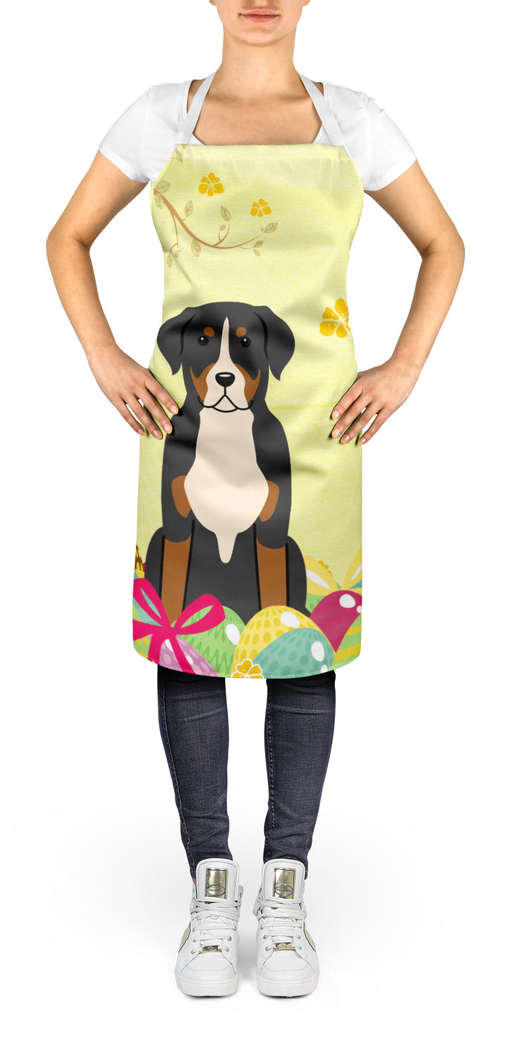 Easter Eggs Greater Swiss Mountain Dog Apron BB6037APRON  the-store.com.