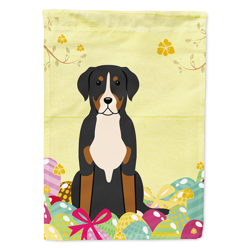 Easter Eggs Greater Swiss Mountain Dog Flag Canvas House Size BB6037CHF  the-store.com.