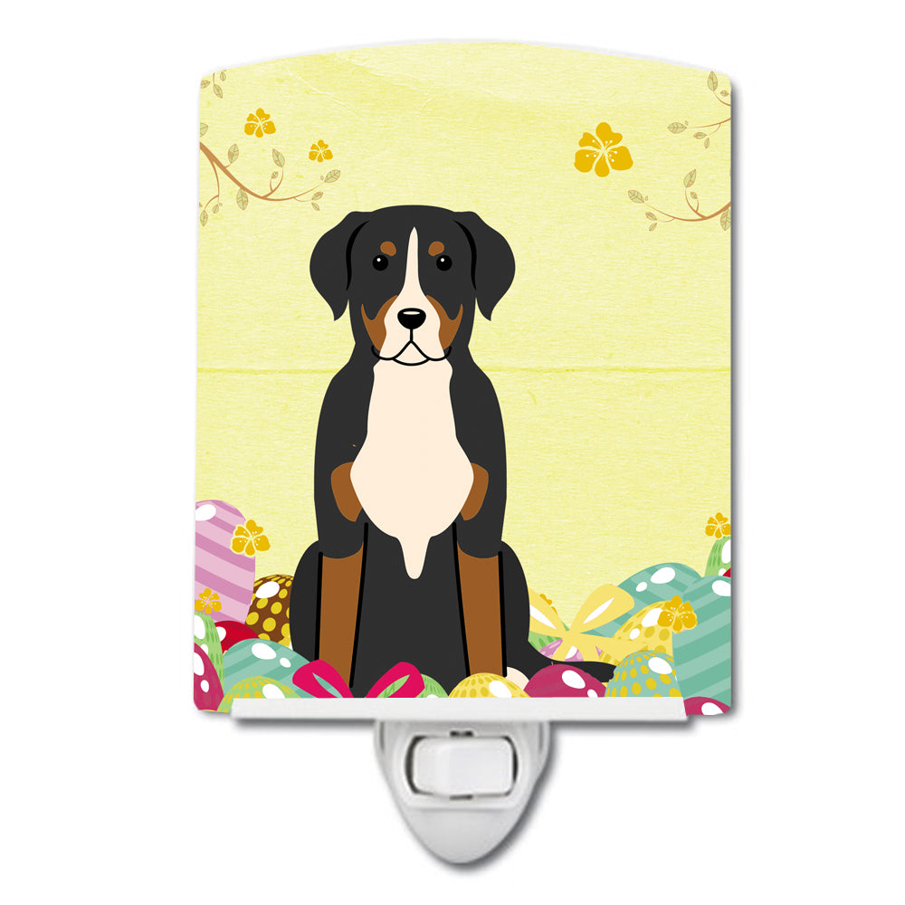 Easter Eggs Greater Swiss Mountain Dog Ceramic Night Light BB6037CNL - the-store.com