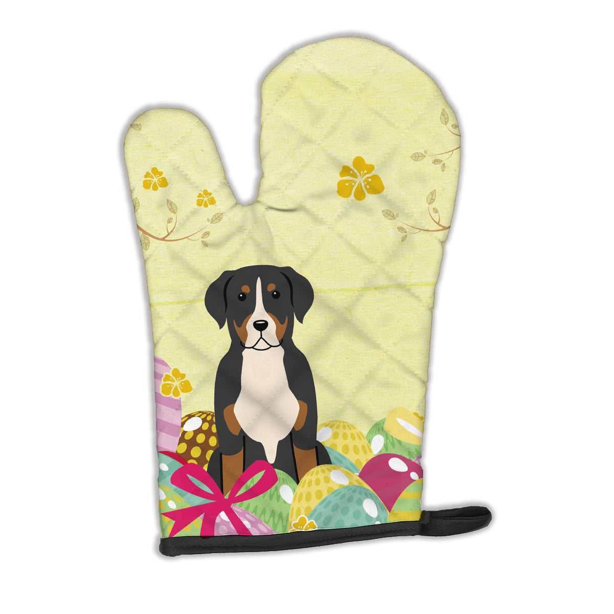 Easter Eggs Greater Swiss Mountain Dog Oven Mitt BB6037OVMT  the-store.com.