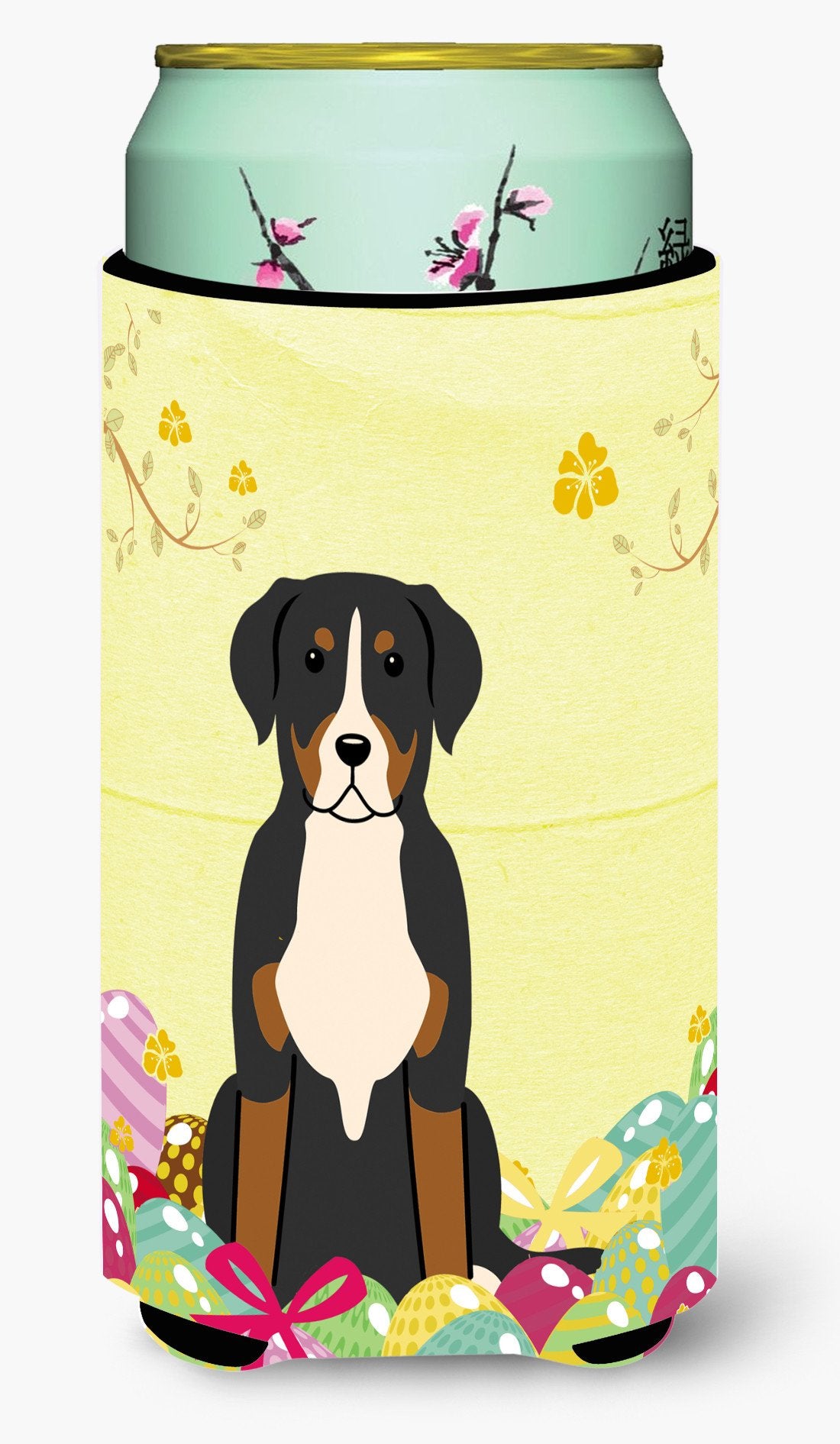 Easter Eggs Greater Swiss Mountain Dog Tall Boy Beverage Insulator Hugger BB6037TBC by Caroline&#39;s Treasures