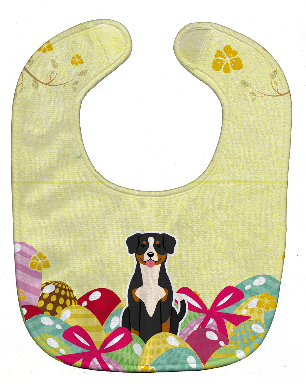 Easter Eggs Entlebucher Baby Bib BB6038BIB - the-store.com