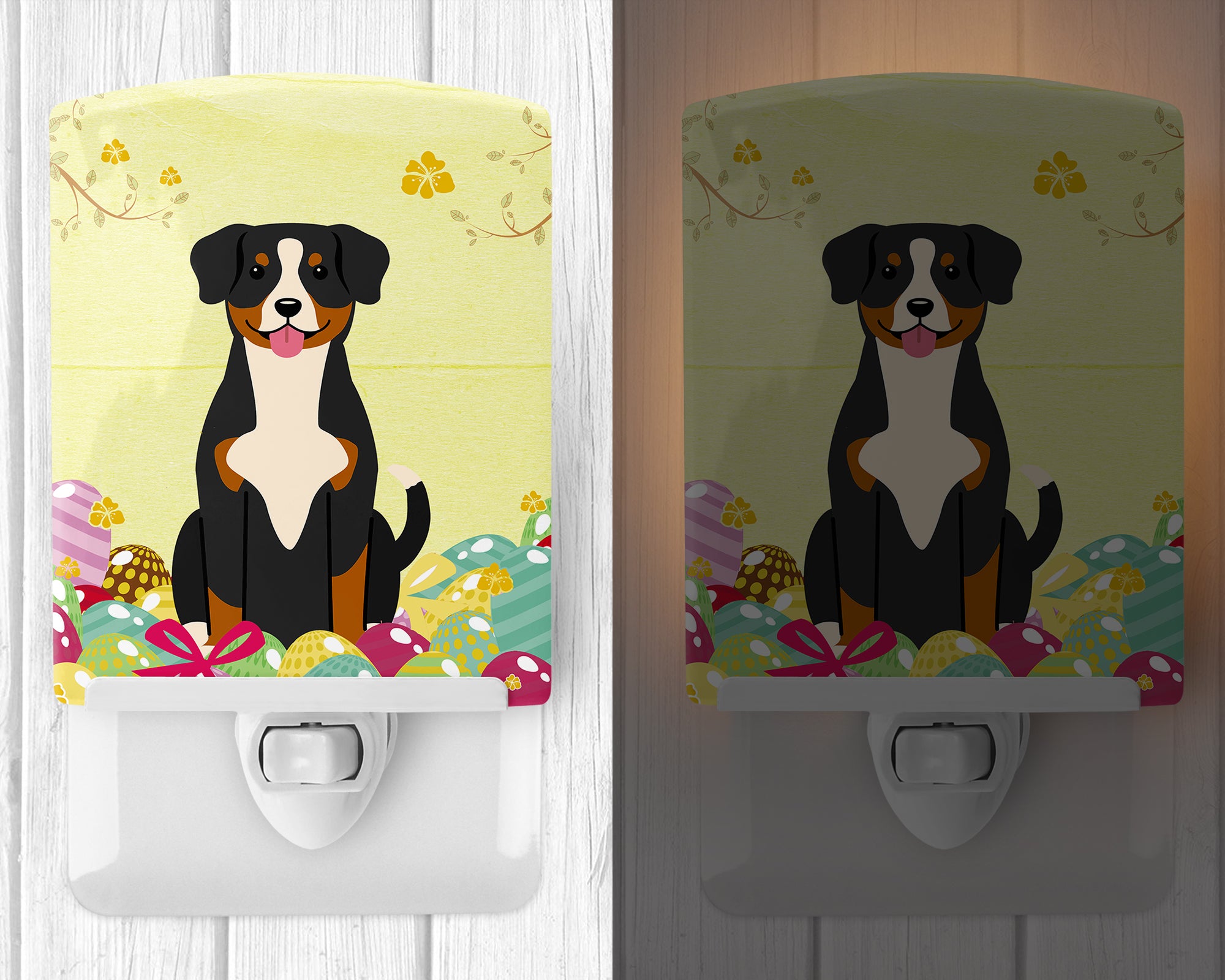 Easter Eggs Entlebucher Ceramic Night Light BB6038CNL - the-store.com