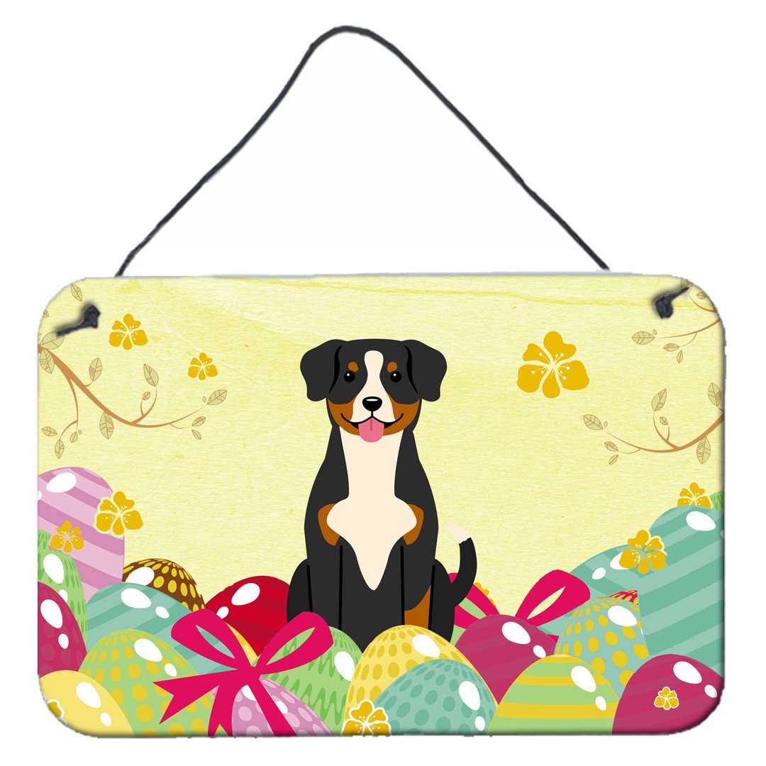 Easter Eggs Entlebucher Wall or Door Hanging Prints BB6038DS812 by Caroline's Treasures