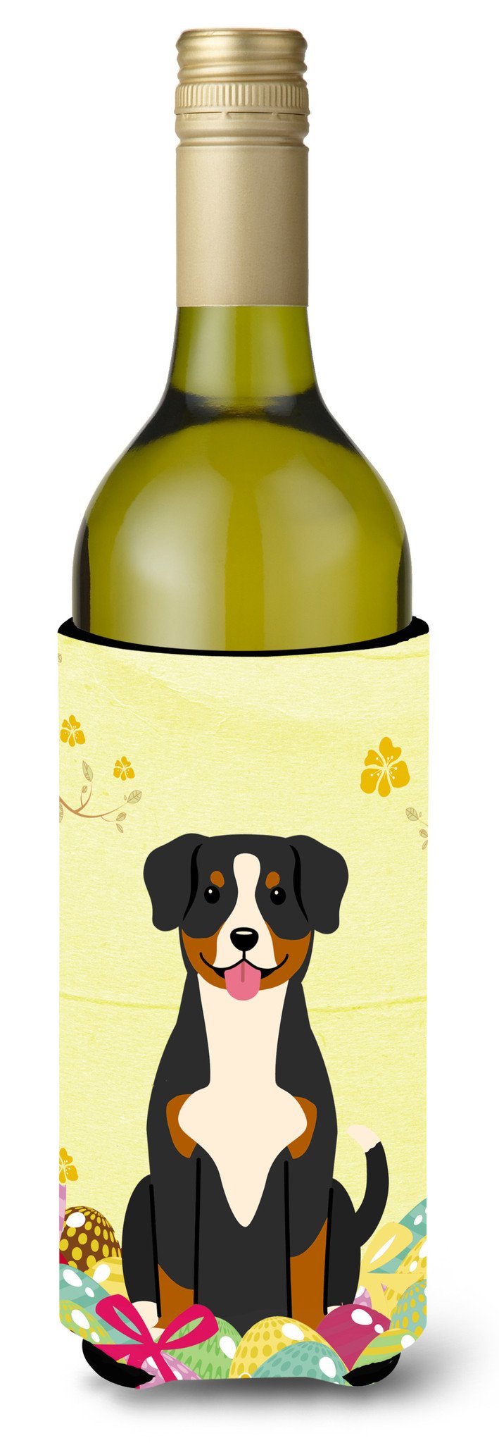 Easter Eggs Entlebucher Wine Bottle Beverge Insulator Hugger BB6038LITERK by Caroline's Treasures