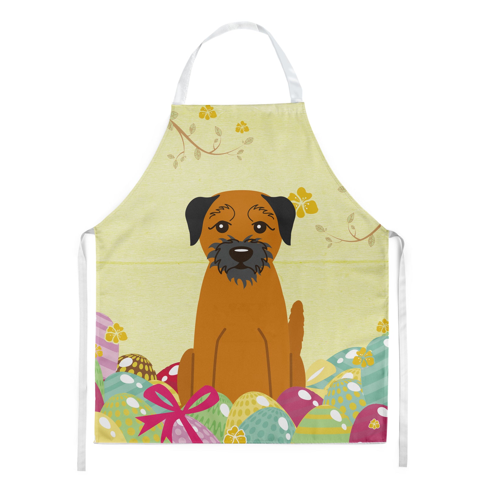 Easter Eggs Border Terrier Apron BB6039APRON  the-store.com.