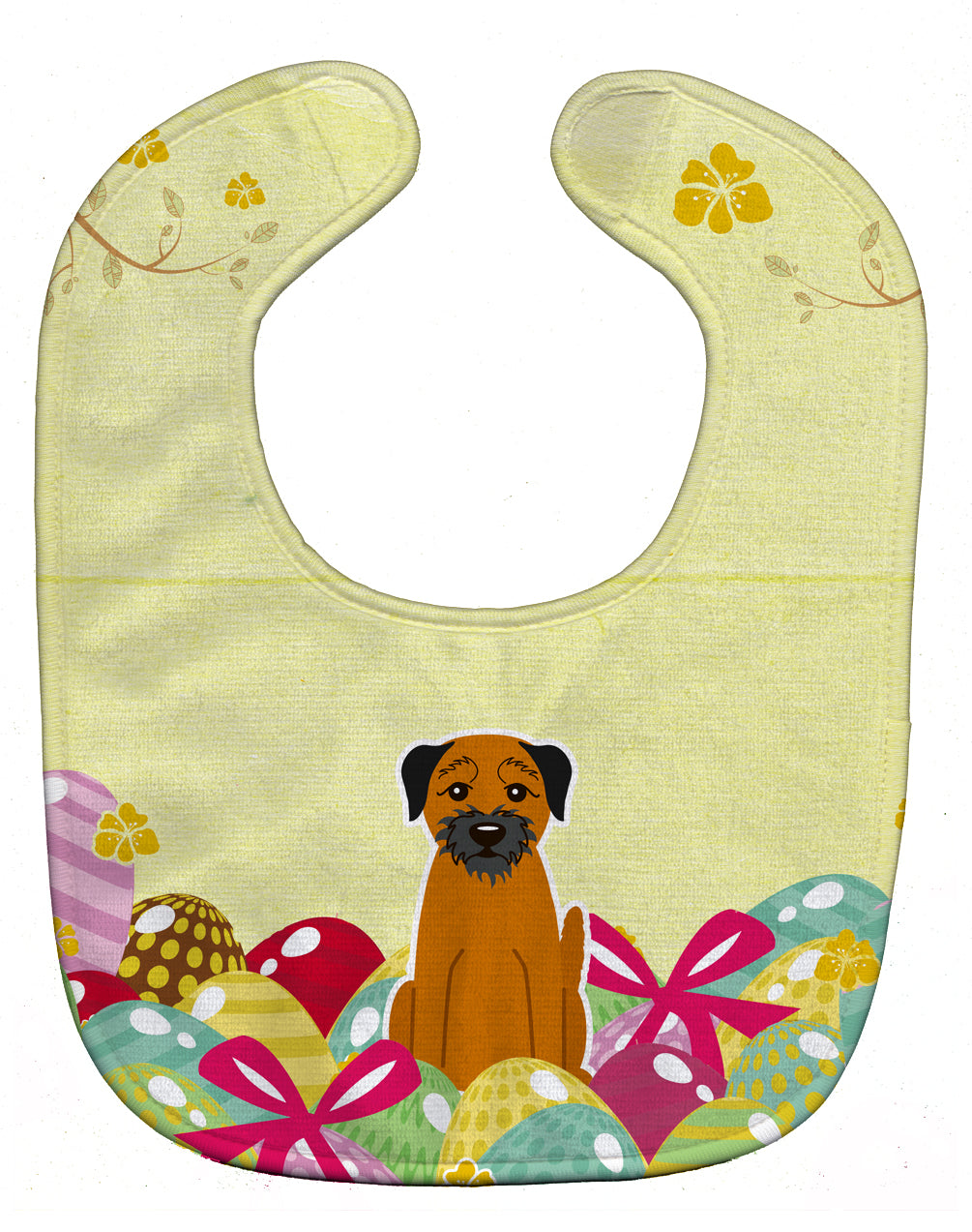 Easter Eggs Border Terrier Baby Bib BB6039BIB - the-store.com