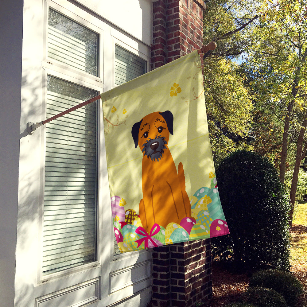 Easter Eggs Border Terrier Flag Canvas House Size BB6039CHF  the-store.com.