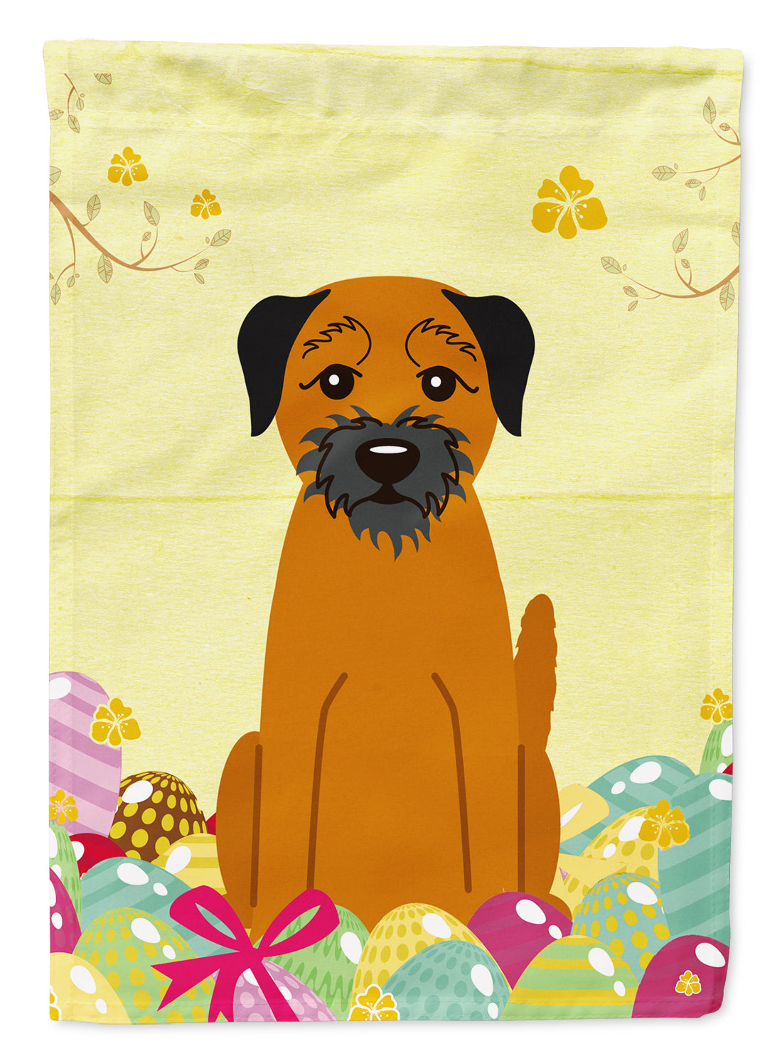 Easter Eggs Border Terrier Flag Garden Size BB6039GF  the-store.com.