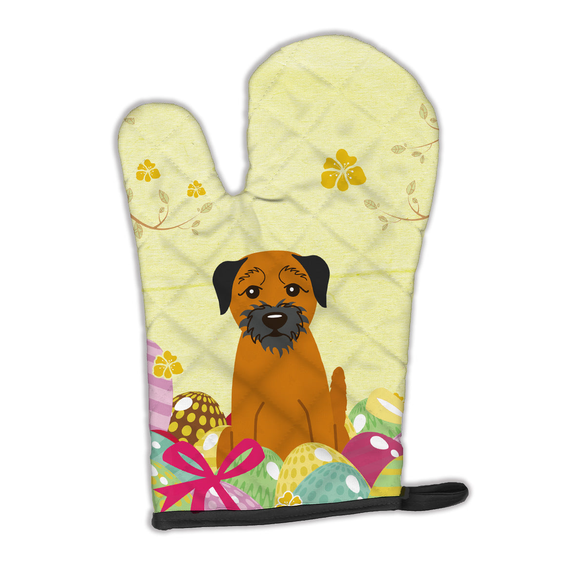 Easter Eggs Border Terrier Oven Mitt BB6039OVMT  the-store.com.