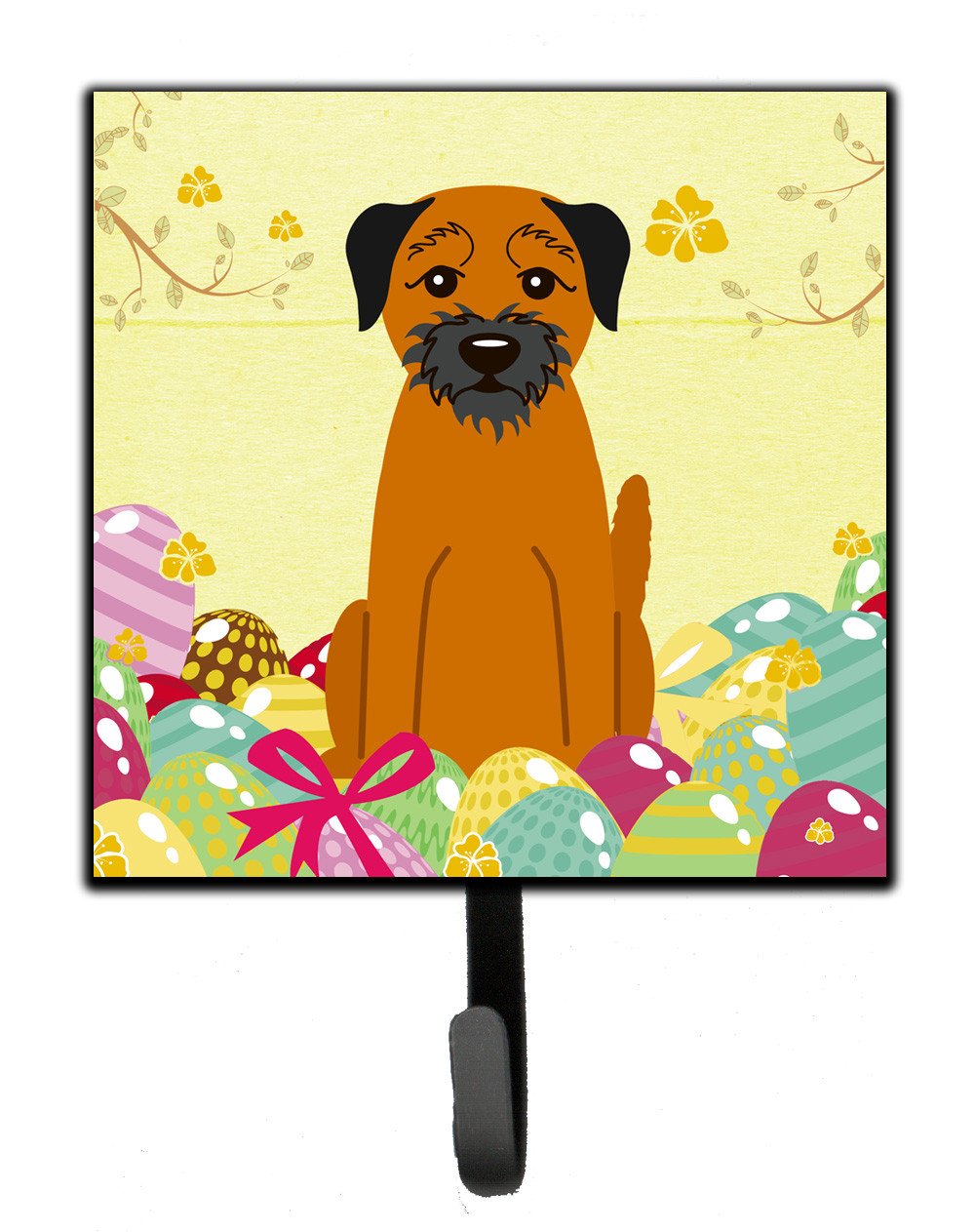 Easter Eggs Border Terrier Leash or Key Holder BB6039SH4 by Caroline&#39;s Treasures