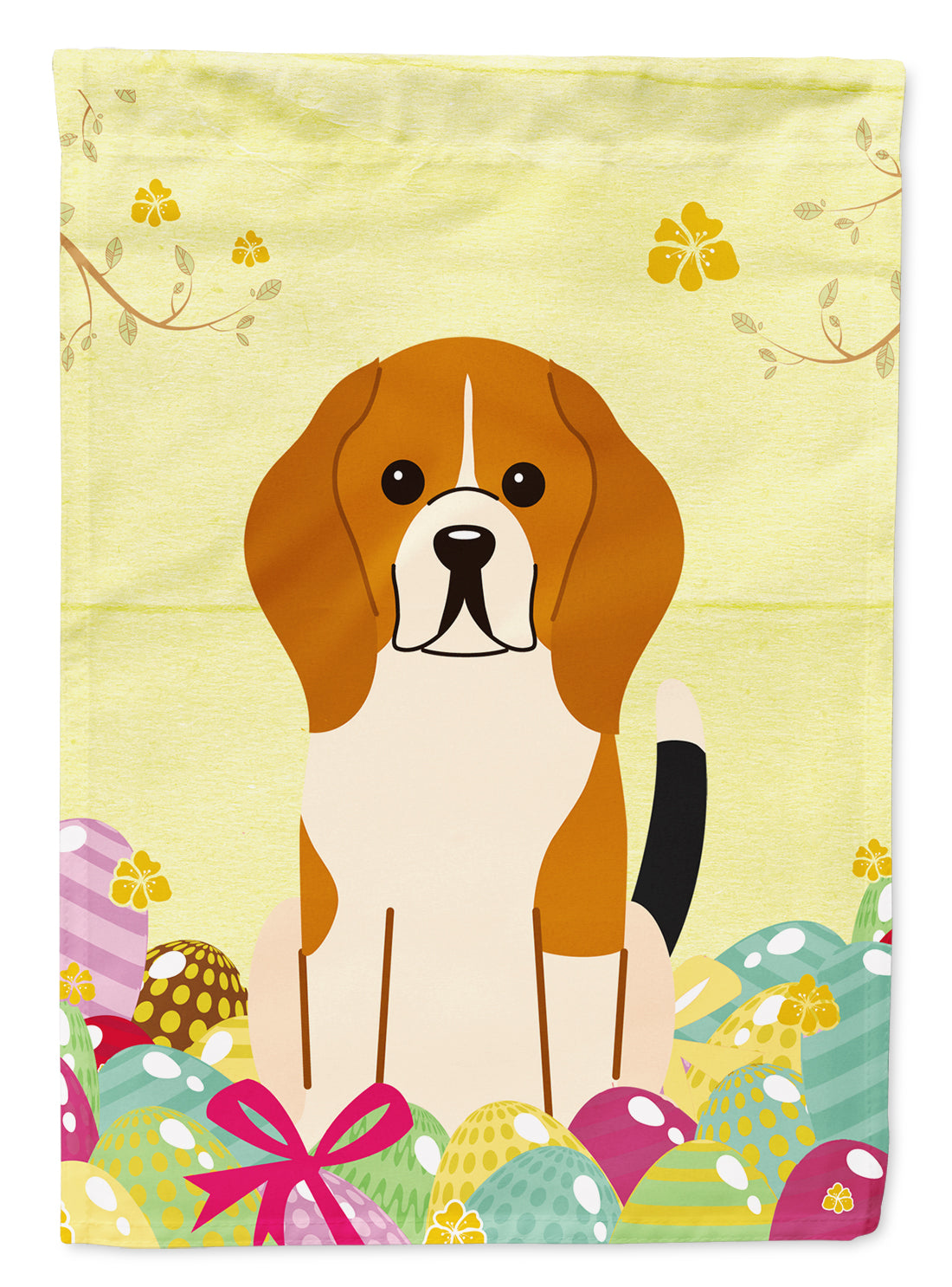 Easter Eggs Beagle Tricolor Flag Garden Size BB6040GF  the-store.com.