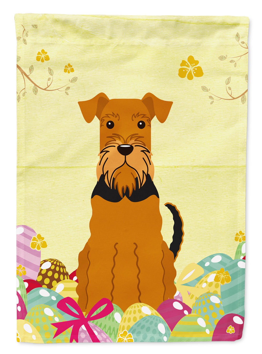 Easter Eggs Airedale Flag Garden Size BB6041GF  the-store.com.