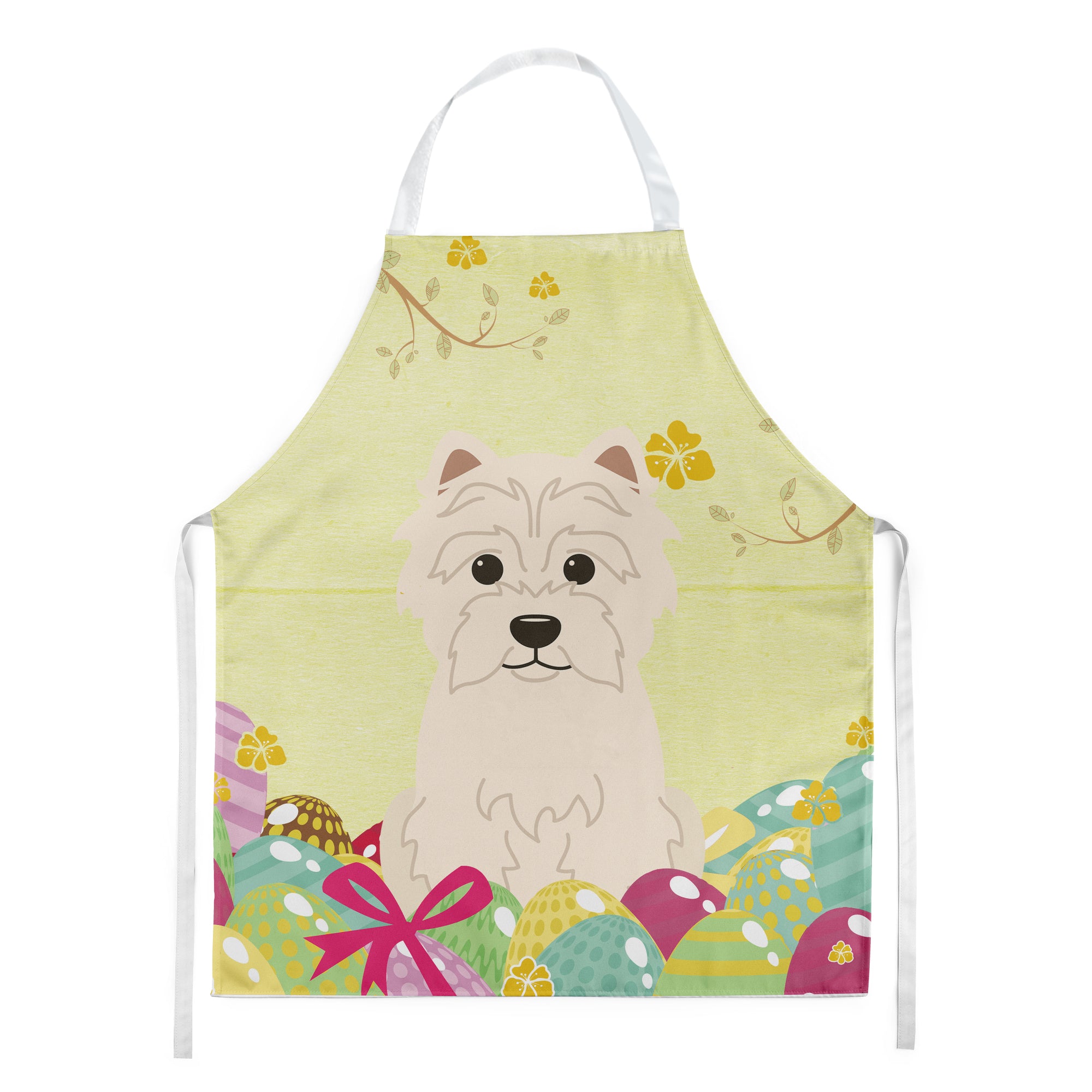 Easter Eggs Westie Apron BB6042APRON  the-store.com.