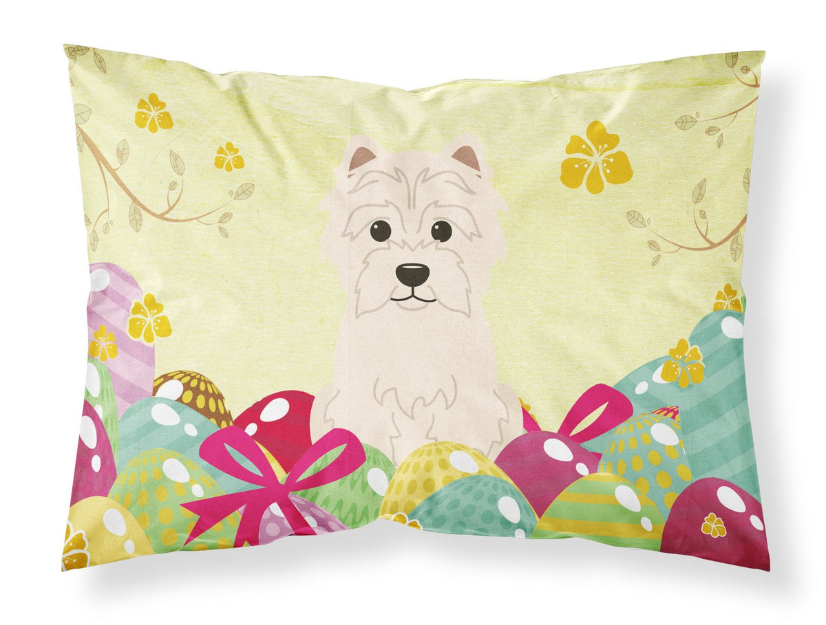 Easter Eggs Westie Fabric Standard Pillowcase BB6042PILLOWCASE by Caroline&#39;s Treasures