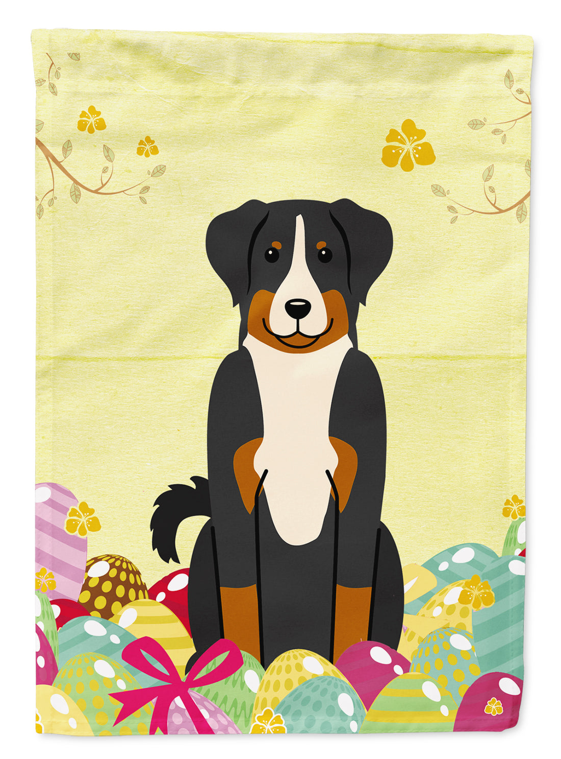 Easter Eggs Appenzeller Sennenhund Flag Garden Size BB6043GF  the-store.com.