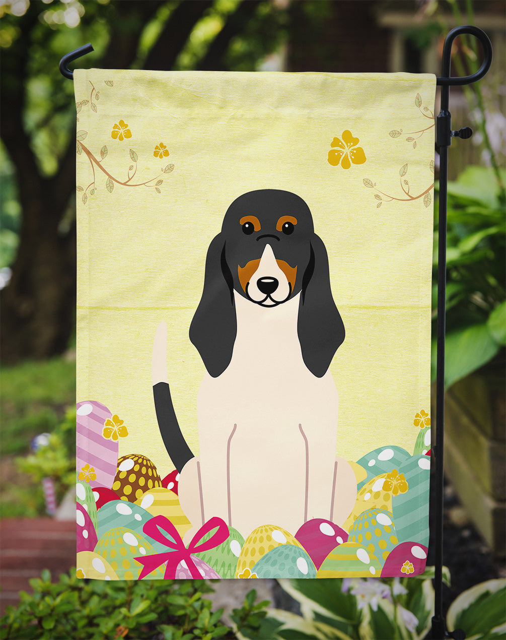 Easter Eggs Swiss Hound Flag Garden Size BB6044GF  the-store.com.