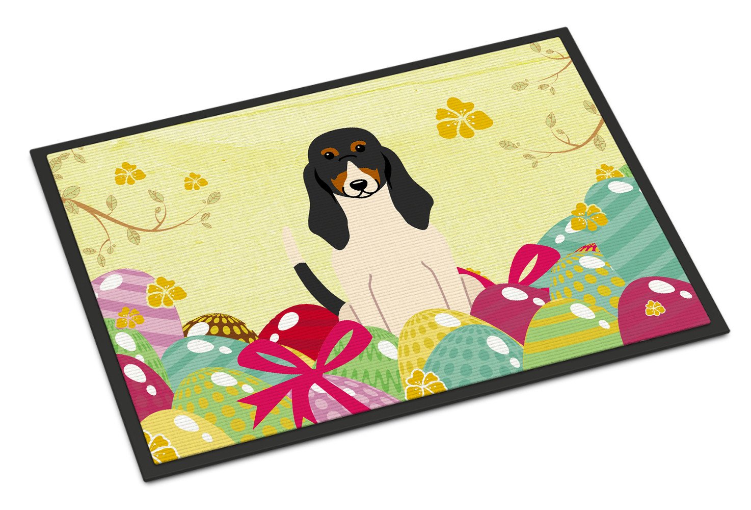 Easter Eggs Swiss Hound Indoor or Outdoor Mat 24x36 BB6044JMAT by Caroline's Treasures