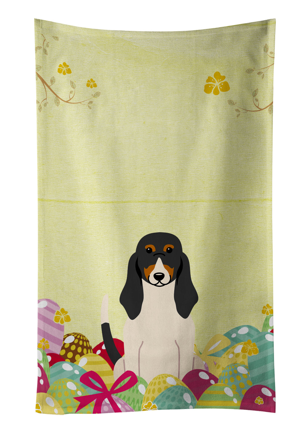 Easter Eggs Swiss Hound Kitchen Towel BB6044KTWL - the-store.com