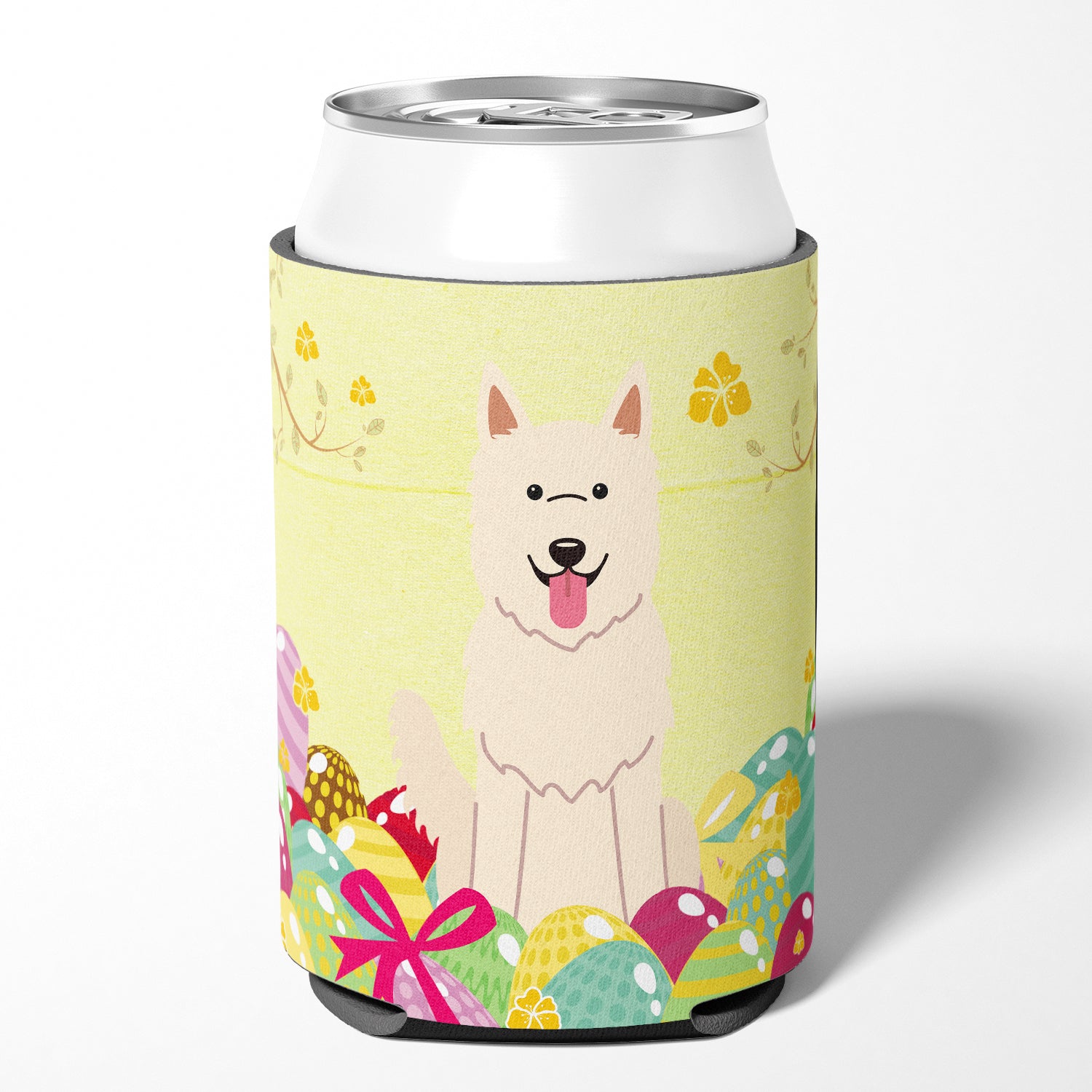 Easter Eggs White German Shepherd Can or Bottle Hugger BB6045CC  the-store.com.