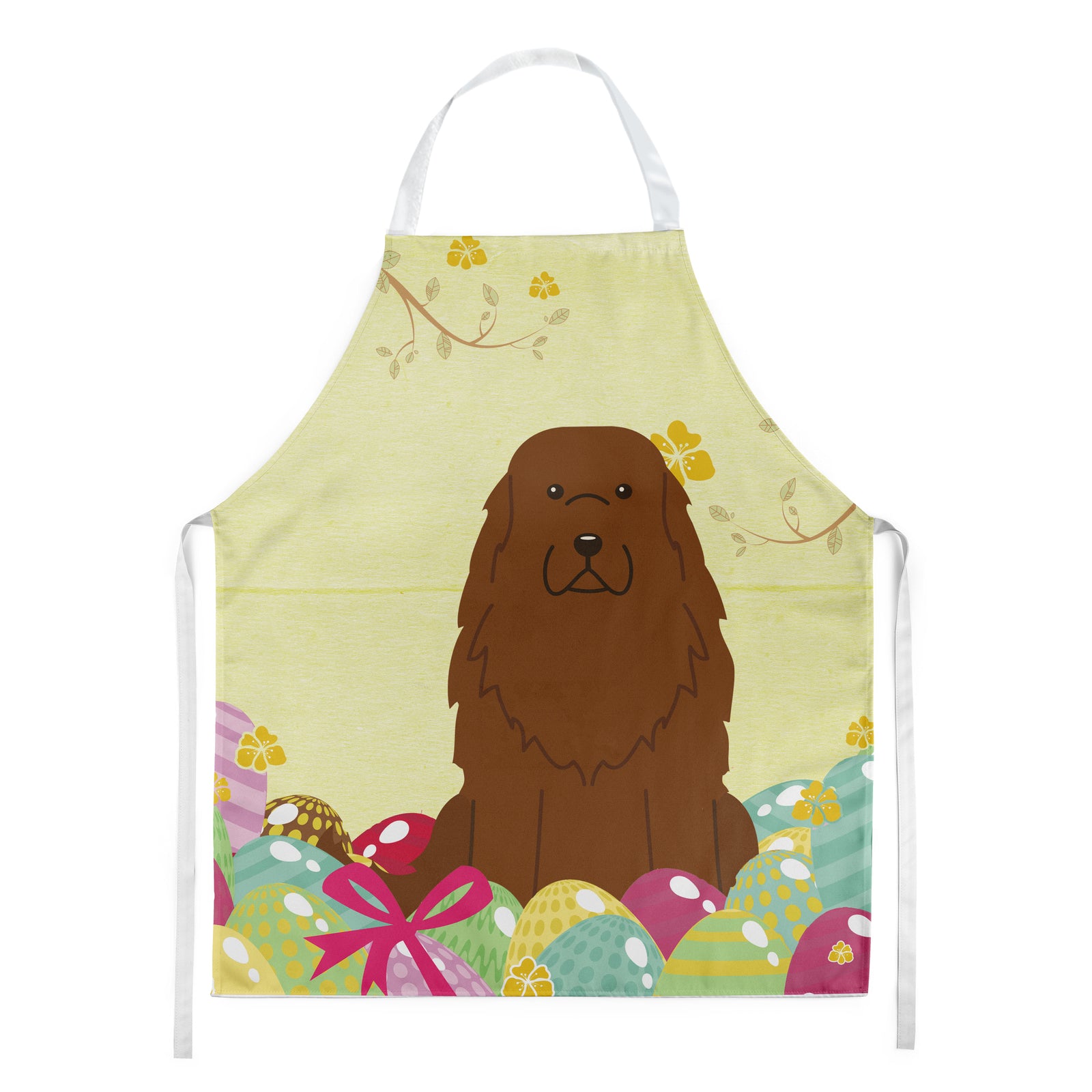 Easter Eggs Caucasian Shepherd Dog Apron BB6050APRON  the-store.com.