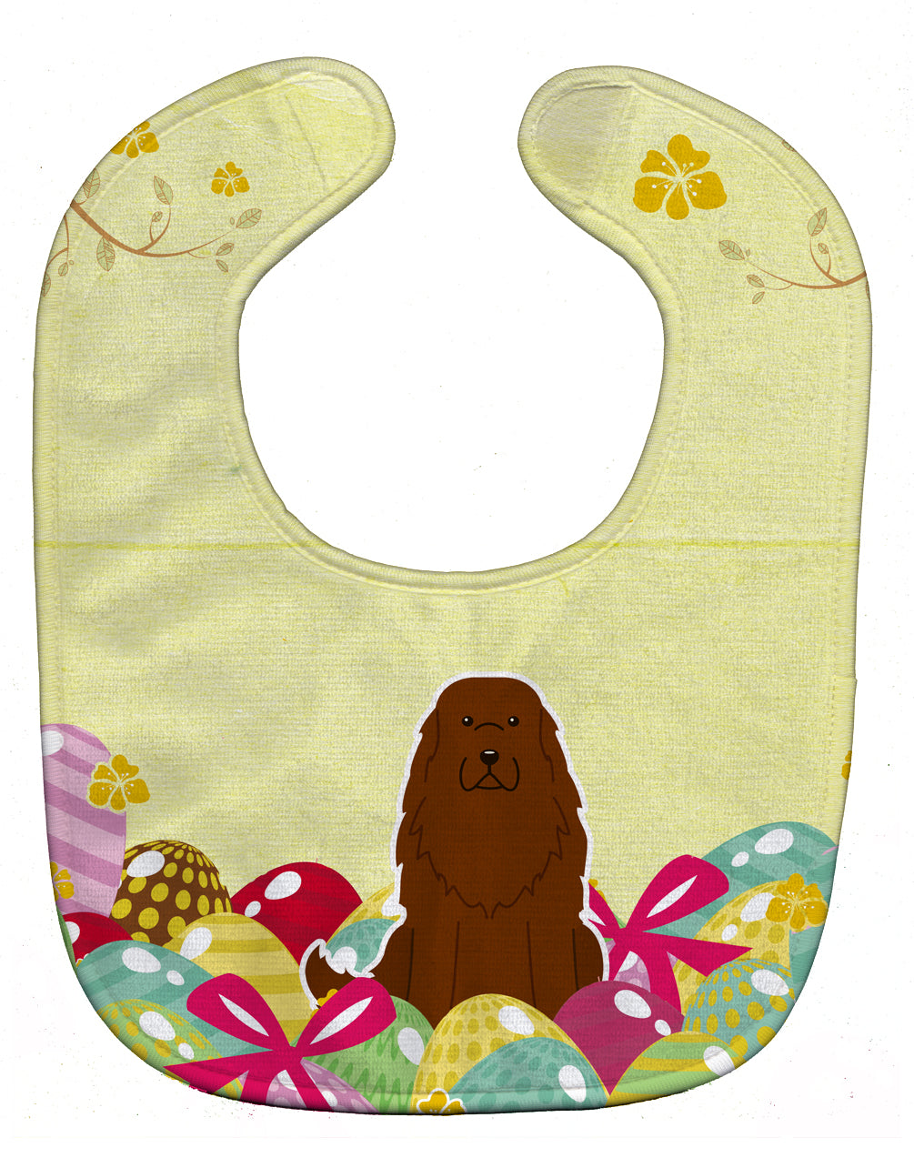 Easter Eggs Caucasian Shepherd Dog Baby Bib BB6050BIB - the-store.com