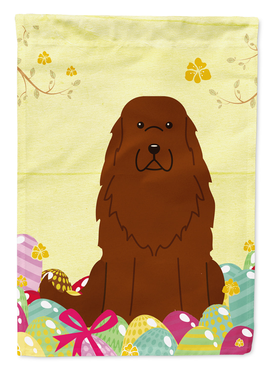 Easter Eggs Caucasian Shepherd Dog Flag Garden Size BB6050GF  the-store.com.