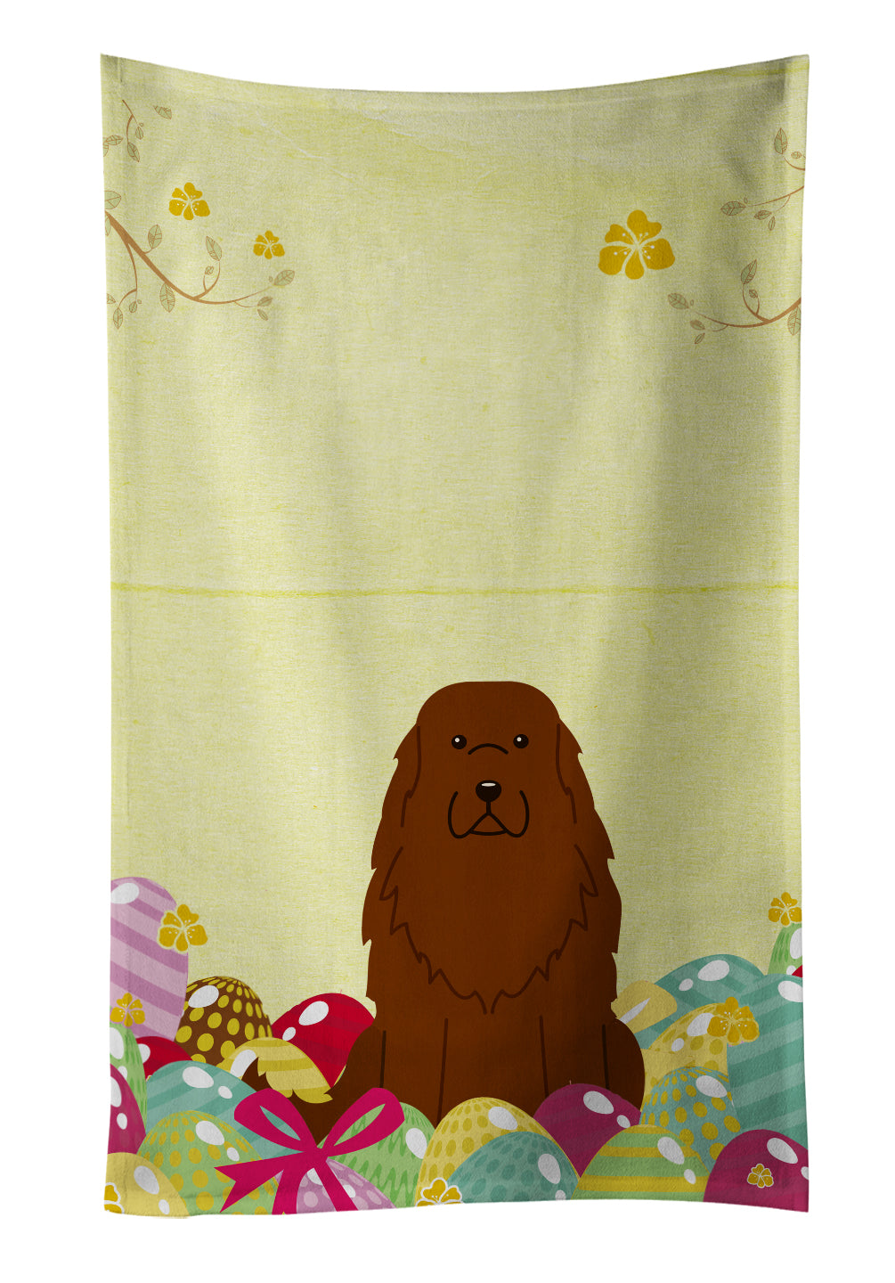 Easter Eggs Caucasian Shepherd Dog Kitchen Towel BB6050KTWL - the-store.com