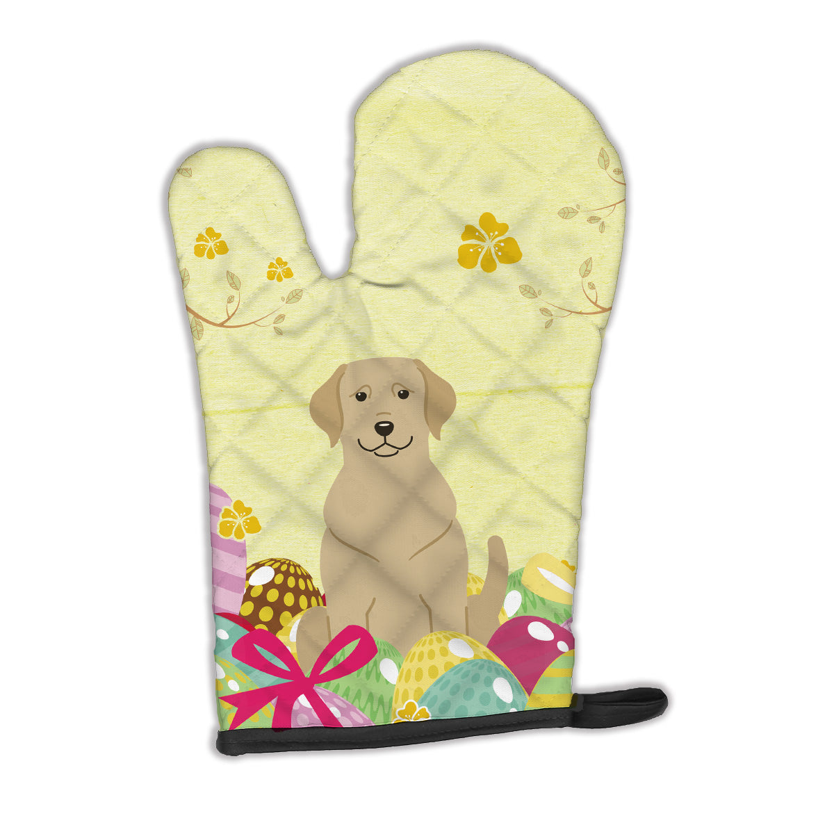 Easter Eggs Yellow Labrador Oven Mitt BB6055OVMT  the-store.com.