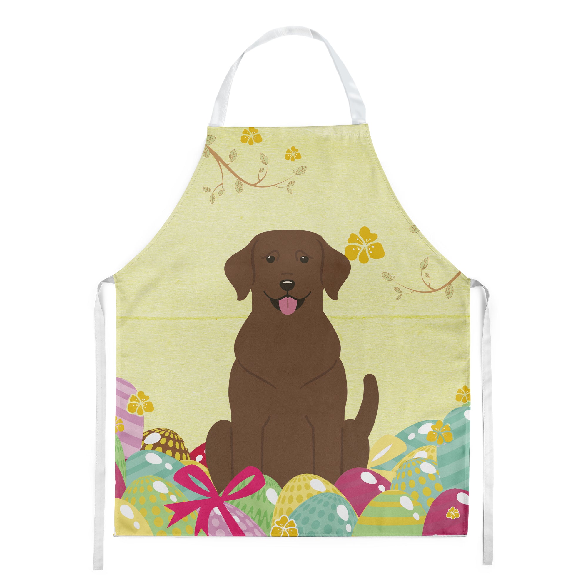 Easter Eggs Chocolate Labrador Apron BB6056APRON  the-store.com.