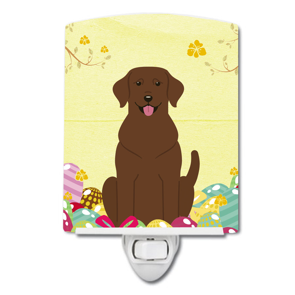 Easter Eggs Chocolate Labrador Ceramic Night Light BB6056CNL - the-store.com