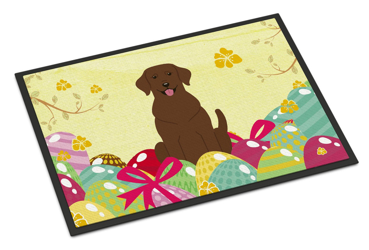 Easter Eggs Chocolate Labrador Indoor or Outdoor Mat 24x36 BB6056JMAT by Caroline&#39;s Treasures