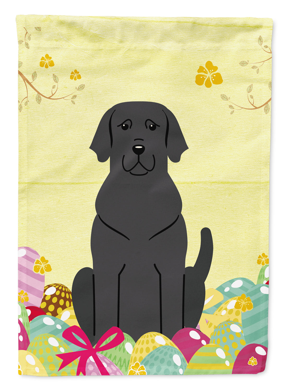 Easter Eggs Black Labrador Flag Garden Size BB6057GF  the-store.com.