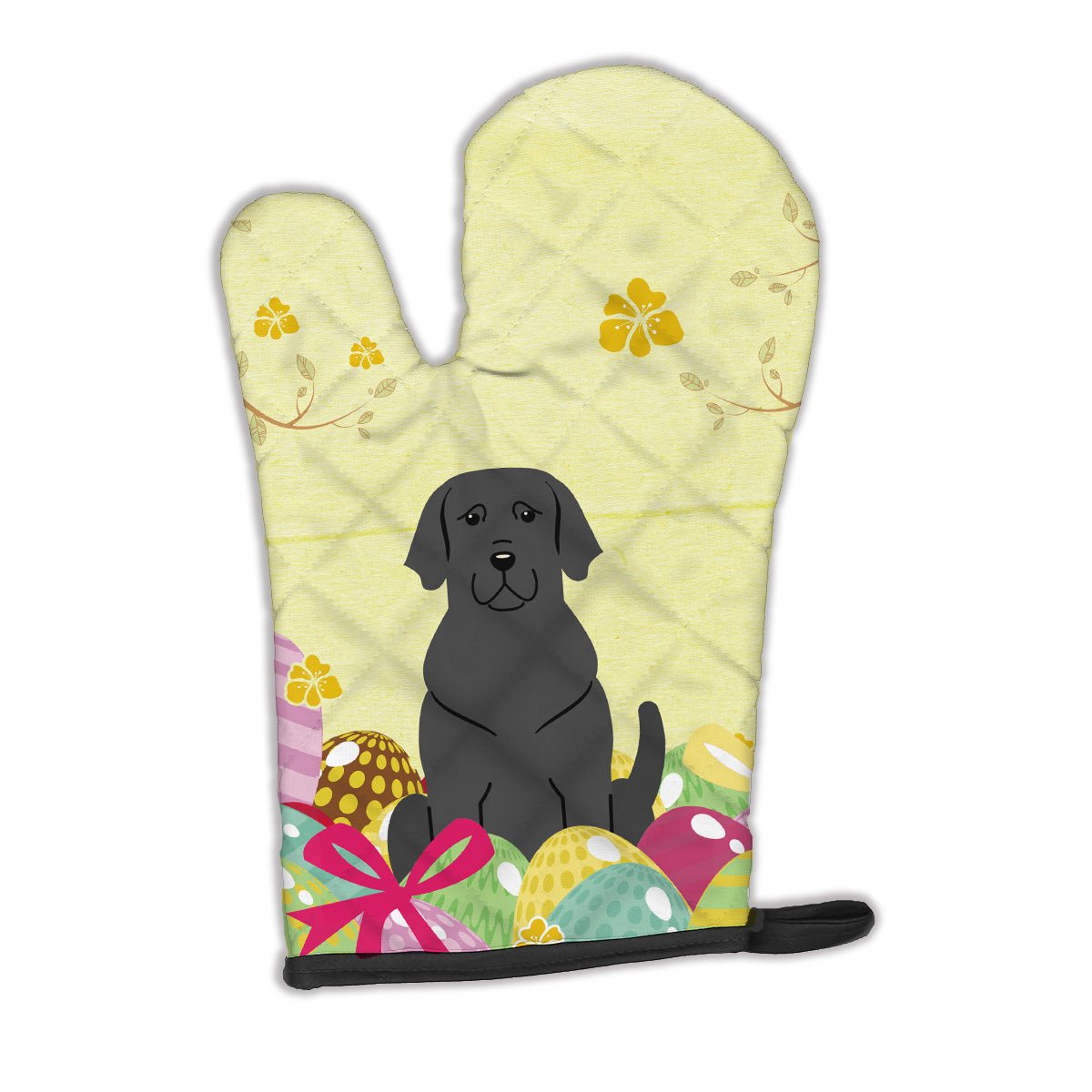 Easter Eggs Black Labrador Oven Mitt BB6057OVMT  the-store.com.