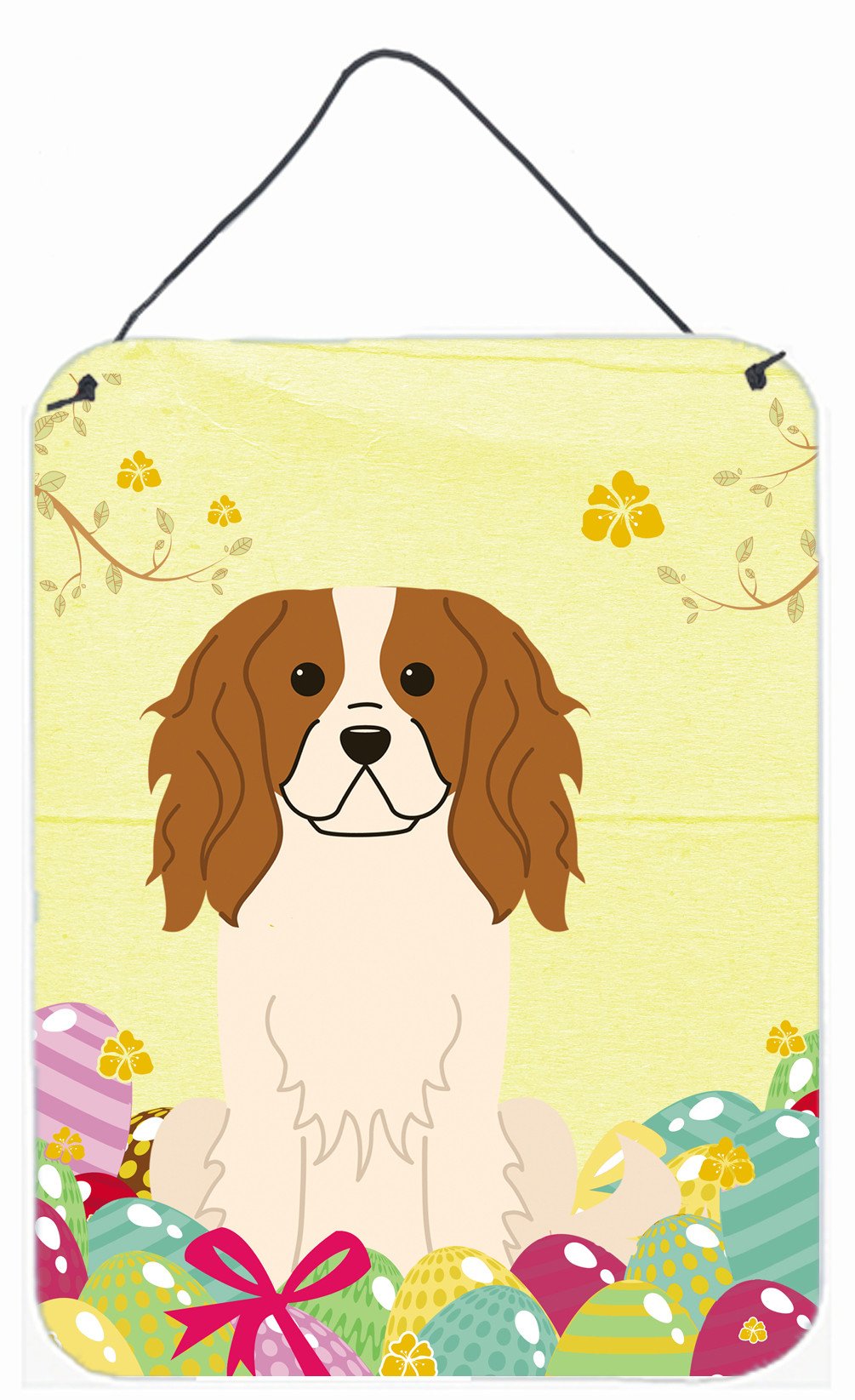 Easter Eggs Cavalier Spaniel Wall or Door Hanging Prints BB6058DS1216 by Caroline&#39;s Treasures