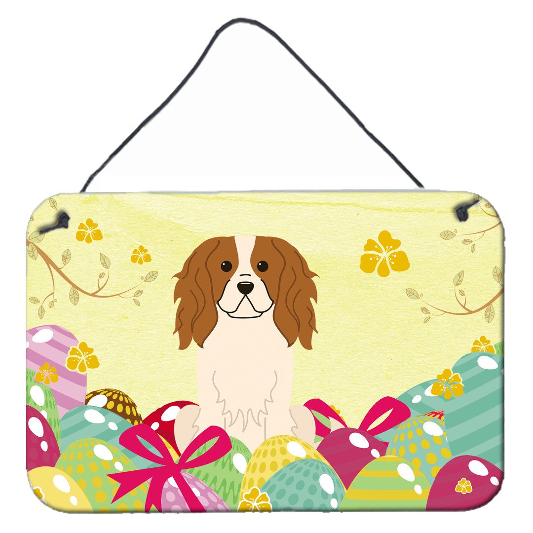 Easter Eggs Cavalier Spaniel Wall or Door Hanging Prints BB6058DS812 by Caroline&#39;s Treasures