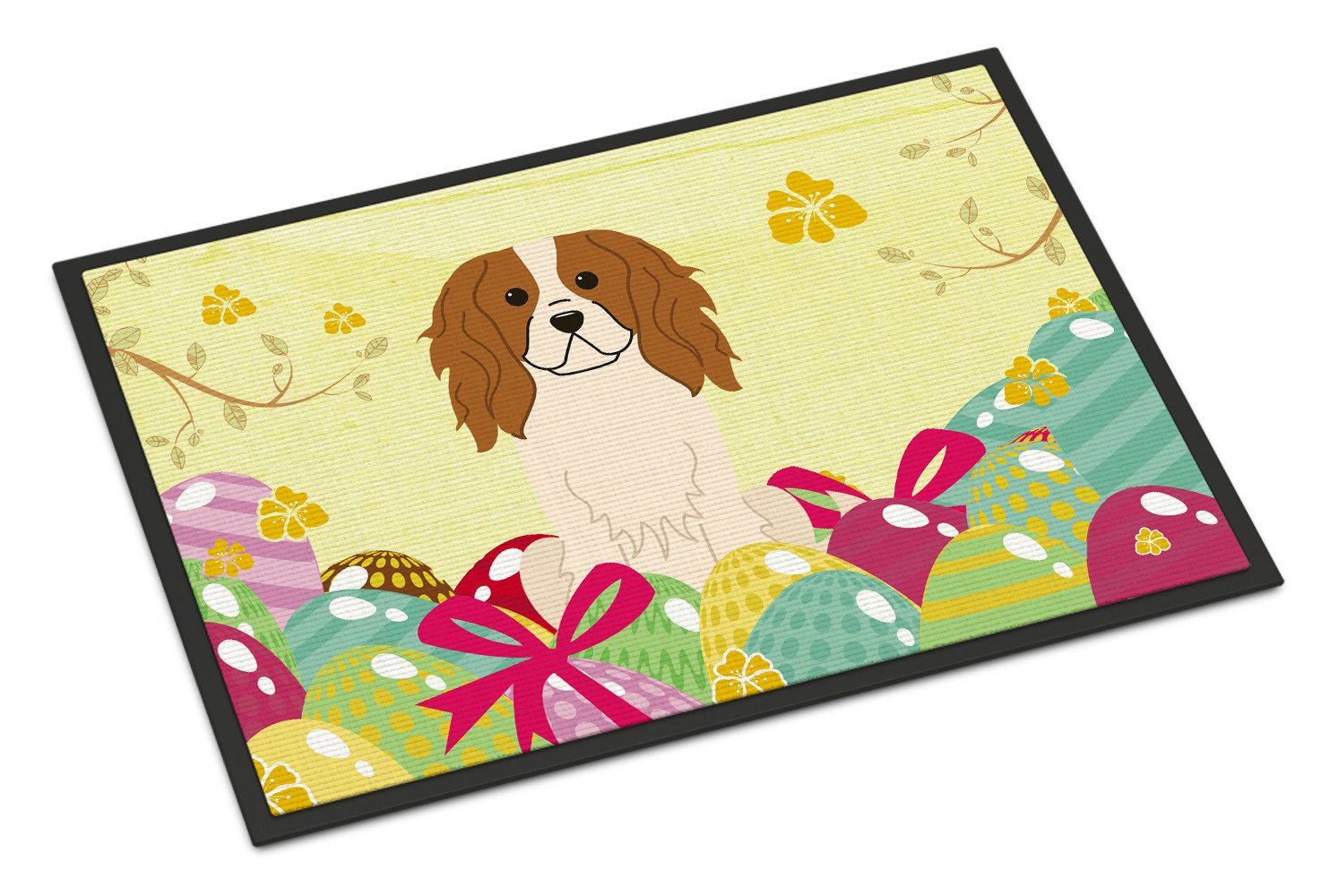 Easter Eggs Cavalier Spaniel Indoor or Outdoor Mat 24x36 BB6058JMAT by Caroline's Treasures