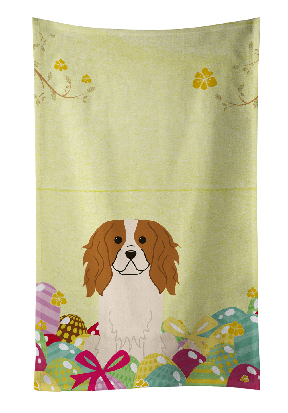 Easter Eggs Cavalier Spaniel Kitchen Towel BB6058KTWL - the-store.com