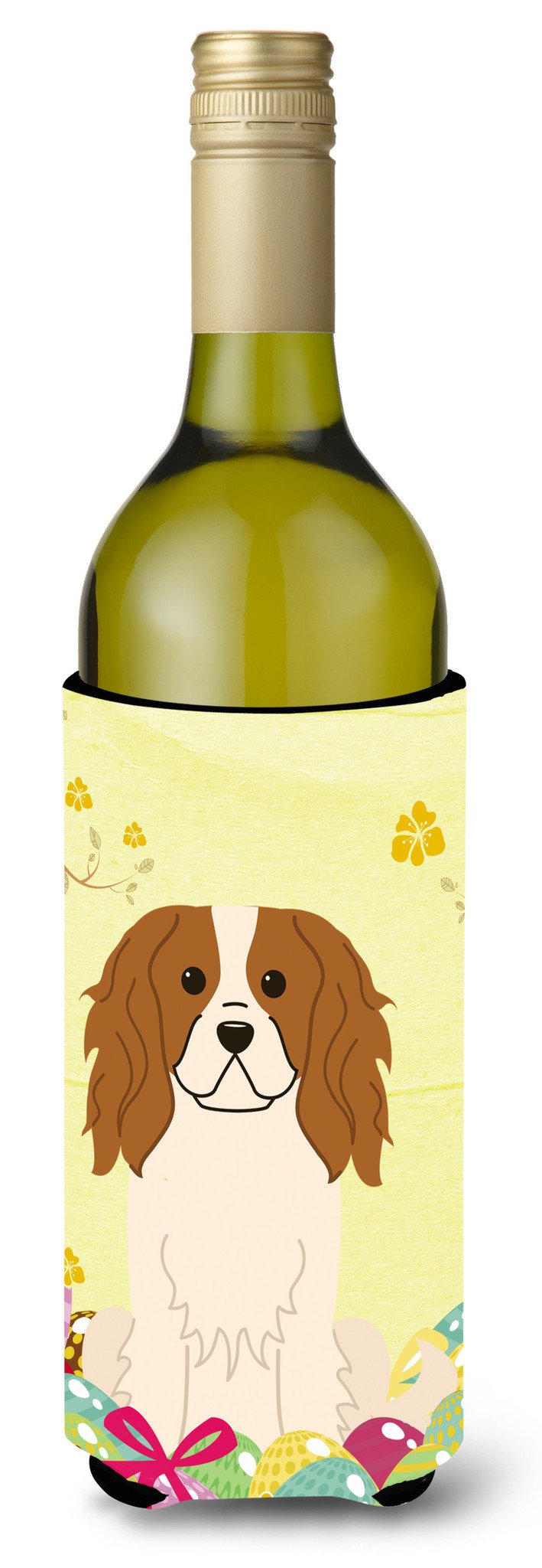 Easter Eggs Cavalier Spaniel Wine Bottle Beverge Insulator Hugger BB6058LITERK by Caroline's Treasures