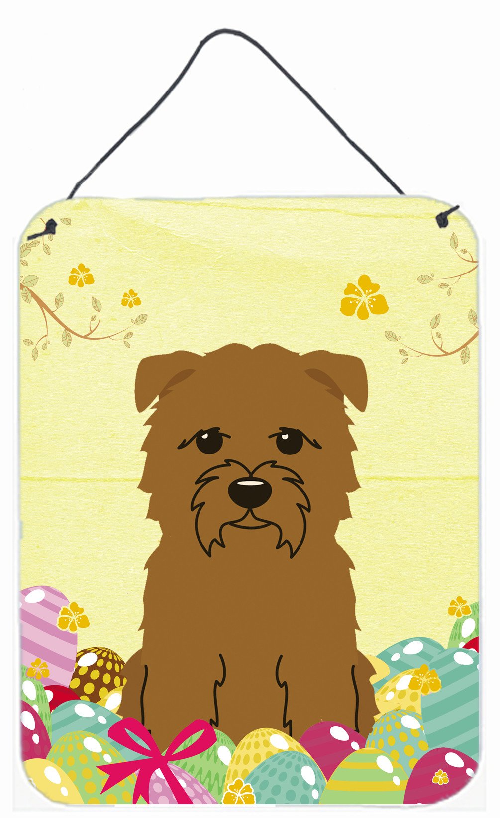 Easter Eggs Glen of Imal Tan Wall or Door Hanging Prints BB6060DS1216 by Caroline's Treasures