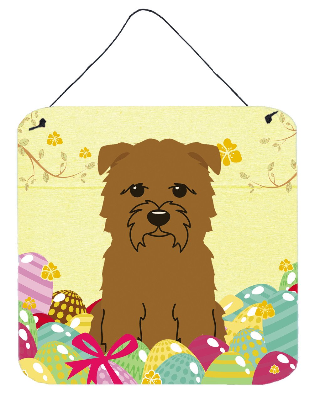 Easter Eggs Glen of Imal Tan Wall or Door Hanging Prints BB6060DS66 by Caroline's Treasures