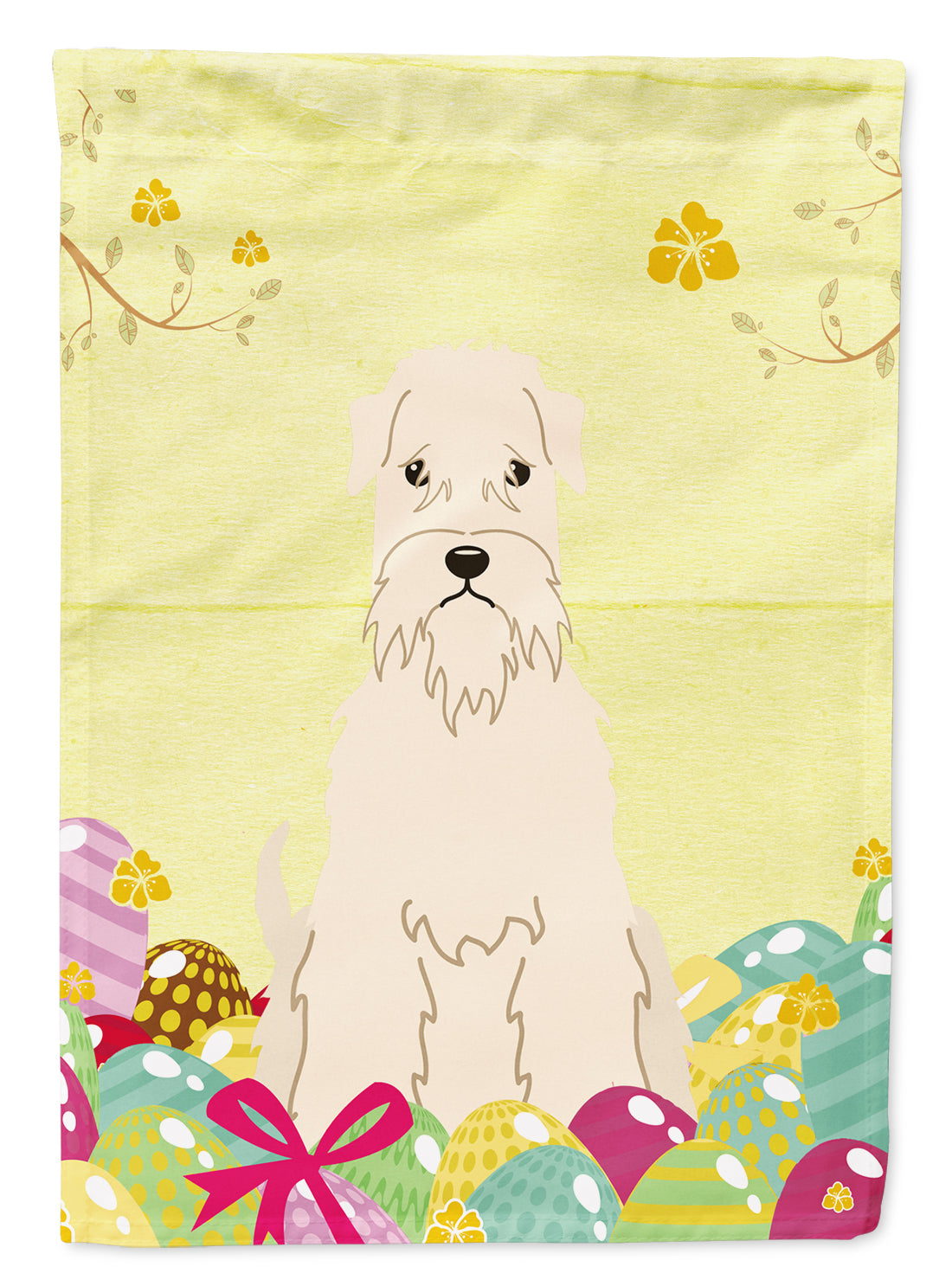 Easter Eggs Soft Coated Wheaten Terrier Flag Garden Size BB6061GF  the-store.com.