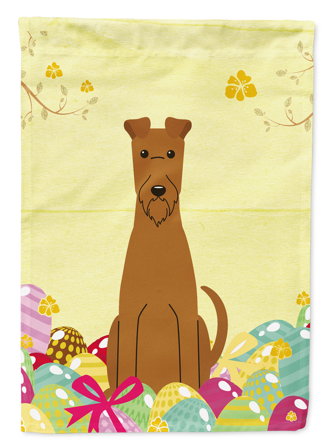 Easter Eggs Irish Terrier Flag Garden Size BB6062GF  the-store.com.