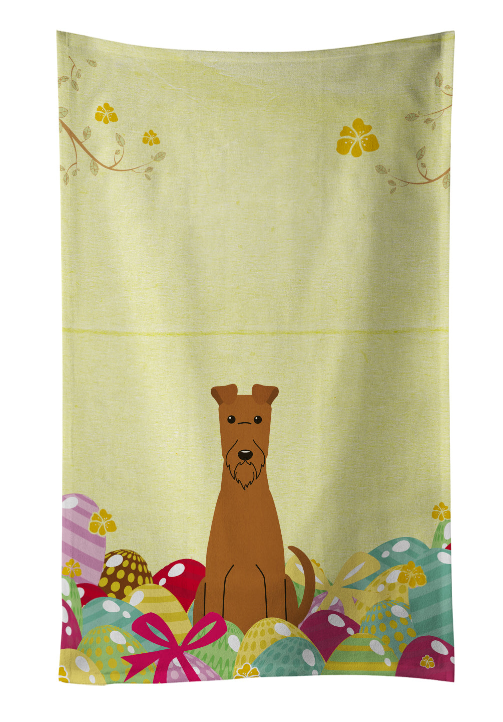 Easter Eggs Irish Terrier Kitchen Towel BB6062KTWL - the-store.com