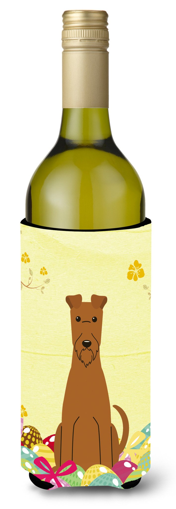 Easter Eggs Irish Terrier Wine Bottle Beverge Insulator Hugger BB6062LITERK by Caroline's Treasures