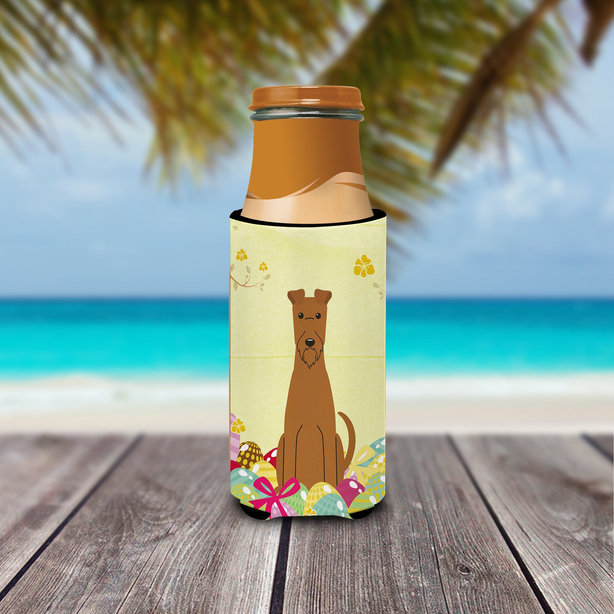 Easter Eggs Irish Terrier  Ultra Hugger for slim cans BB6062MUK  the-store.com.