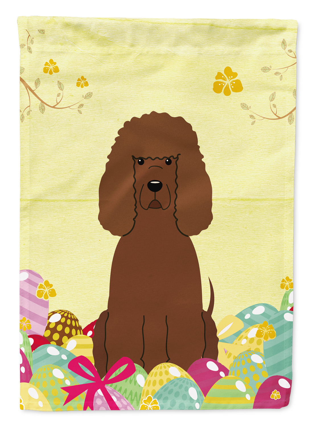 Easter Eggs Irish Water Spaniel Flag Garden Size BB6063GF  the-store.com.